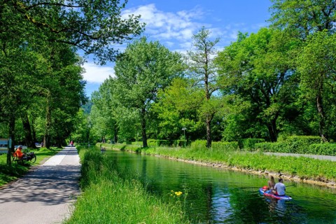Am Lendkanal, Klagenfurt, Carinthia, Austria
