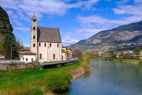 Church of Sant'Apollinare, on the Adige, Trento, Trentino, Italy