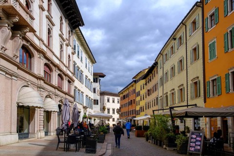 Old town, alleys, Trento, Trentino, Italy