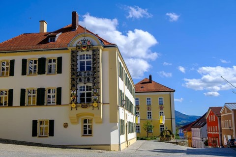 Glockenspiel, Furth im Wald, Bavarian Forest, Upper Palatinate, Bavaria, Germany