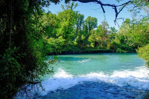 Bocche del Timavo, karst spring, San Giovanni di Duino, near Duino, Friuli-Venezia Giulia, Italy