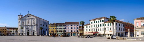 Piazza Grande, with cathedral, Palmanova, Julian Friuli, Veneto, Italy