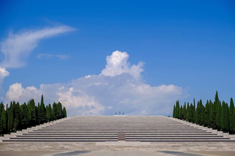 Italy's largest military cemetery, Sacrario di Redipuglia, First World War, Isonzo battles, fascist