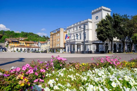 Piazza della Repubblica, Monfalcone, Julian Friuli, Veneto, Italy
