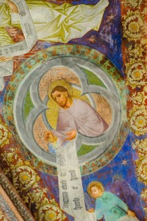 Renaissance frescoes, St. Jakob in Kastelaz, Tramin, Wine Route, South Tyrol, Italy