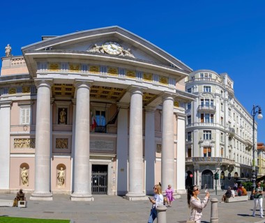 Piazza del Borsa, Trieste, Adriatic Sea, Friuli Venezia Giulia region, Italy