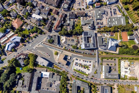 Aerial view, Phänomenta Science Center Tower at Phänomenta-Weg Technikzentrum Südwestfalen, ZOB