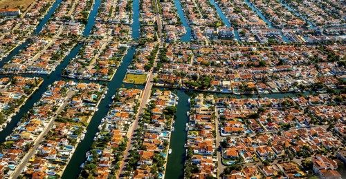 Marina of Empuriabrava, Ampuriabrava, CastellÃü d'EmpÃºries on the Gulf of Roses, holiday homes