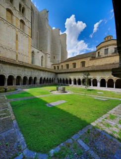 Cloister, Cathedral of Santa Maria of Gerona, Catedral Santa Maria de Girona, Cataluña, Gerona,