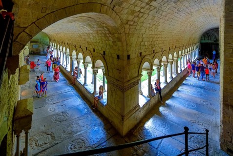 Cloister, Cathedral of Santa Maria of Gerona, Catedral Santa Maria de Girona, Girona, Cataluña,