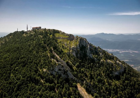 Monastery Mare de Deu del Mont, Monastery of the Mother of God of the Mountain, Beuda, Costa Brava,