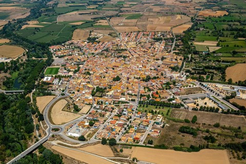 CastellÃü d'Empúries, Costa Brava, Catalonia, Spain, Castelló d'Empúries, Europe, aerial photo,