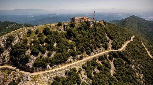 Monastery Mare de Deu del Mont, Monastery of the Mother of God of the Mountain, Beuda, Costa Brava,