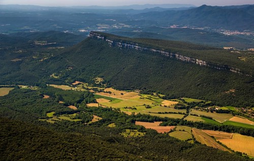 Table Mountains El Pla De Sant Joan, Sant Martí de Llémena, Costa Brava, Catalonia, Spain, Sant