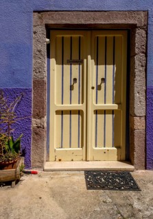 Sardinia, house with picturesque door, Bosa, Europe, Province of Oristano, Italy, old town,