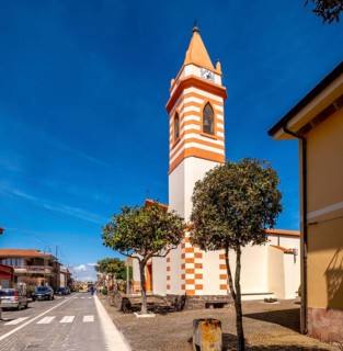 Sardinia, Chiesa di Sant'Anna, Church of Santa Anna in Tinnura, Europe, Province of Oristano,