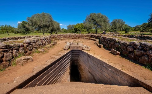 Sardinia, Roman baths and thermal baths, archaeological site, Paulilatino, Europe, Province of