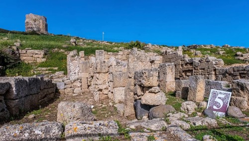 Sardinia, Sinis Peninsula and historical ruins, Area archeologica di Tharros Archaeological Museum,