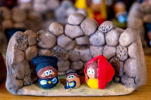 Sardinia, exhibition of artistic, self-made figures, Paulilatino, Europe, Province of Oristano,