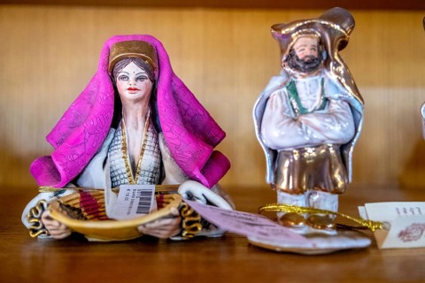 Sardinia, exhibition of artistic, homemade figures, Paulilatino, Europe, province of Oristano,