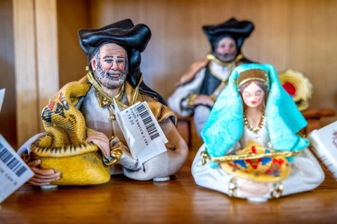 Sardinia, exhibition of artistic, homemade figurines, Paulilatino, Europe, province of Oristano,