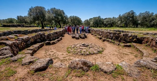 Sardinia, Roman baths and thermal baths, archaeological site, Paulilatino, Europe, Province of