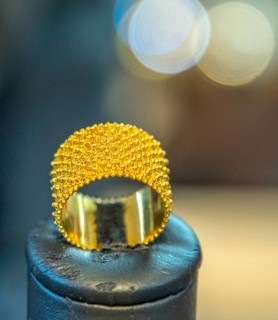 Sardinia, artisan filigree gold jewellery making, Bosa, province of Oristano, Italy, Europe,