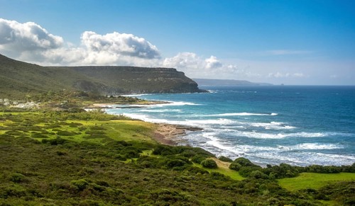 Sardinia, mountains and wooded coast and sea, Bosa, Europe, Province of Oristano, Italy, view,