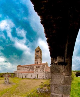 Sardinia, The Abbey Church of Santissima TrinitÃƒÂ di Saccargia, Romanesque church, Codrongianos,