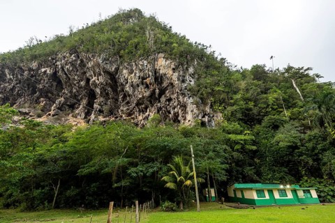 Karst mountain in the Vinales Valley, Viñales, Cuba, Pinar del Río