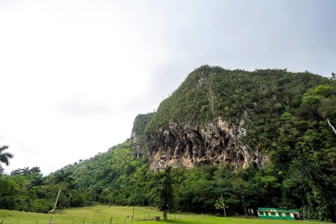 Karst mountain in the Vinales Valley, Viñales, Cuba, Pinar del Río