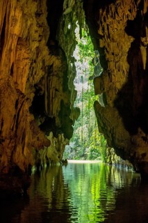 Caves of the Indios, Cueva del Indio, underground caves with a watercourse river open to tourists,