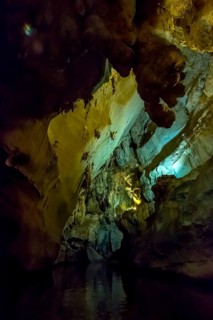 Caves of the Indios, Cueva del Indio, underground caves with a watercourse river open to tourists,