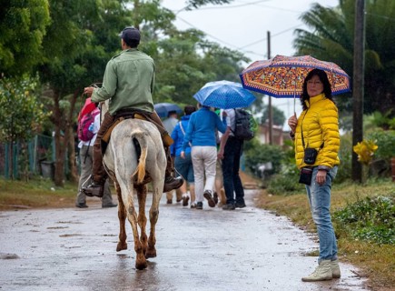 Horseback riding in the Vinales Valley, Viñales, Cuba, Pinar del Río, Viñales, Pinar del Río