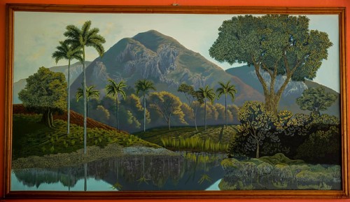 Painting of the Vinales Valley by an unknown local artist, Cuba