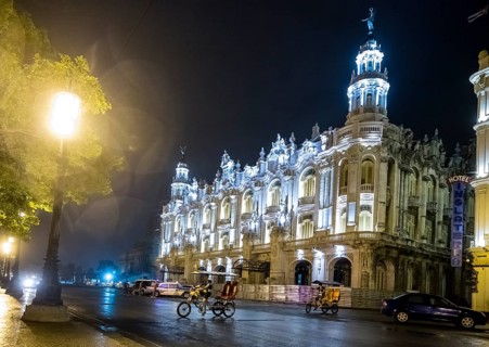 Teatro Nacional, Grand Theatre de Habana, Grand Theatre of Havana by night, Havana, La Habana,