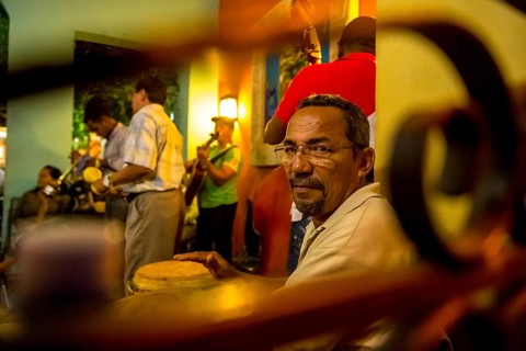 Musician in one of the many music bars and music restaurants in Havana, Havana, La Habana, Cuba,