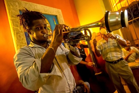 Musician in one of the many music bars and music restaurants in Havana, Havana, La Habana, Cuba,