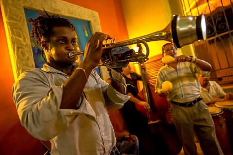 Musician in one of the many music bars and music restaurants in Havana, Havana, La Habana, Cuba,