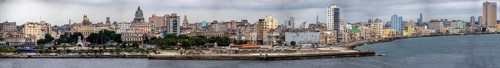 View of the harbour book of Old Havana on the Malecón, Capitol Nacional, La Habana, Cuba, Cuba
