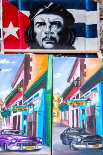 Ernesto Che Guevara pictures and paintings, La Habana, Cuba, Caribbean, Central America, Cuba,