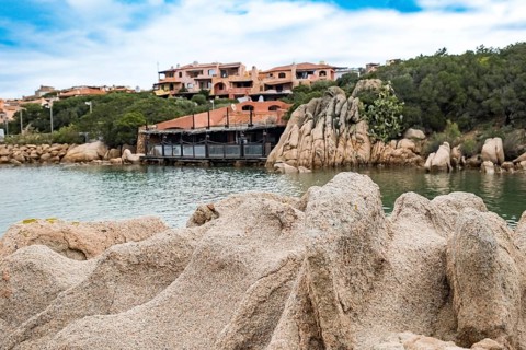 Sardinia, residential complex, worth seeing harbour town Porto Cervo, coast and bay, Arzachena,
