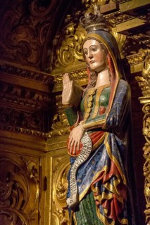 Statue of the pregnant Virgin Mary, depiction of the pregnant Virgin Mary, Sé Catedral de Évora