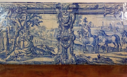 Classical Azuleros in the University, Colégio do Esírito Santo, old University of Evora, Evora,