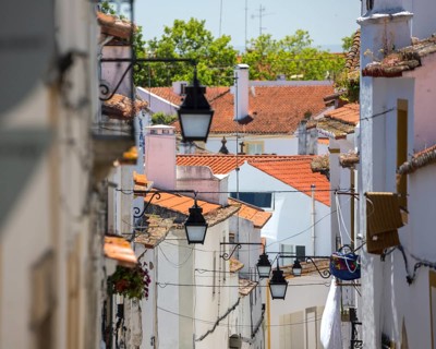 Alleyways in Evora, Evora, Évora district, Portugal