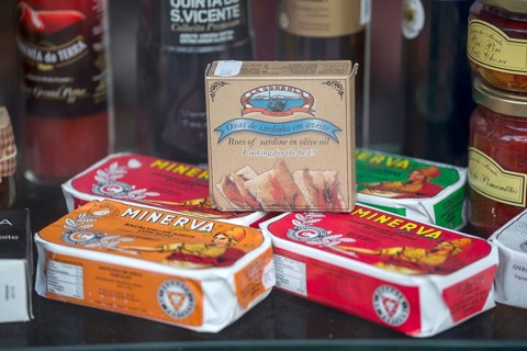 Classic sardine tins, Evora, Évora district, Portugal
