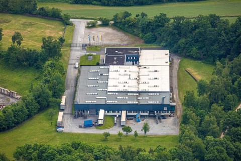Aerial view, W-Finish GmbH & Co KG - Witt Metallschleiferei Poliererei - Werk Sprockhövel,