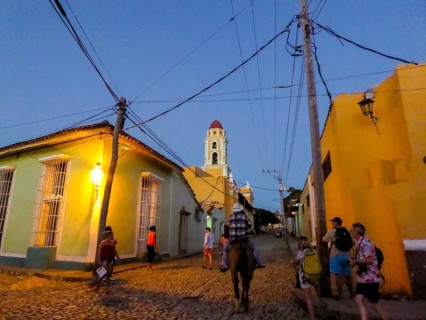 Church Convento de San Francisco de Asis of Trinidad in the Blue Hour, Trinidad, Cuba, Sancti