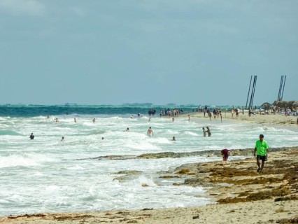 On the tourist beach of Varadero Hotel PARADISUS VARADERO RESORT SPA, Caribbean, Varadero, Cuba,