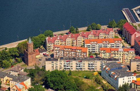KamieÅ Pomorski, River Dziwna Dievenow, Cammin, Kammin, Baltic Sea coast, Województwo